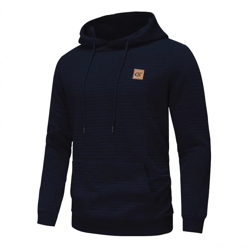 Sweat à capuche col rond décontracté