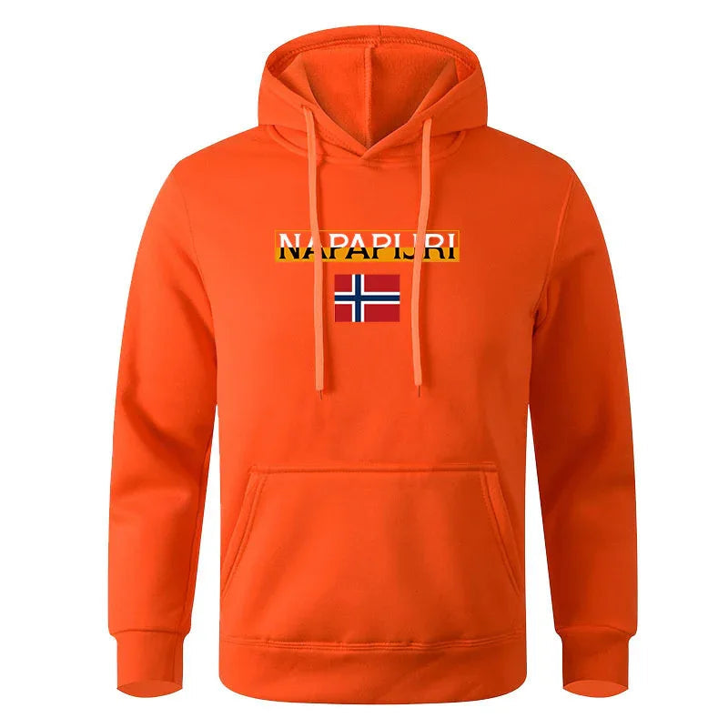 Herren Pullover Bedruckter Strickpullover Lässiger Kapuzenpullover
