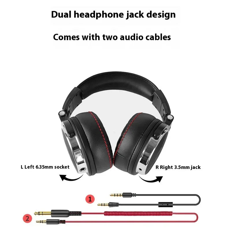 Casque audio filaire circum-auriculaire équilibré à trois fréquences