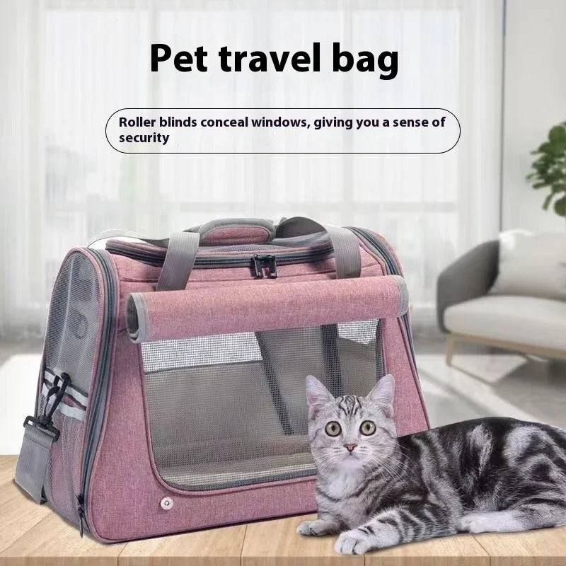Sac de transport pour chat spacieux, respirant et portable