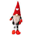 Sitting Red Knitted Hat Faceless Christmas Doll Toy Decoration