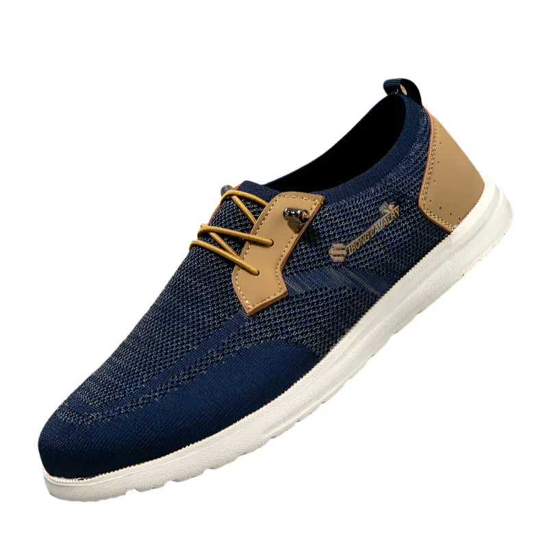 Chaussures décontractées à enfiler en maille Légères Respirantes Mocassins Hommes Chaussures de marche Course Sports