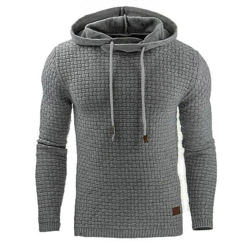 Herren gestrickter warmer Kapuzenpullover