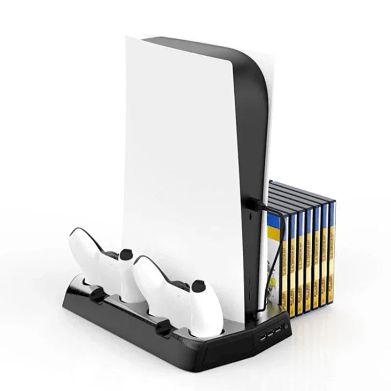 Socle de charge multifonctionnel pour PS5 avec ventilateur de refroidissement