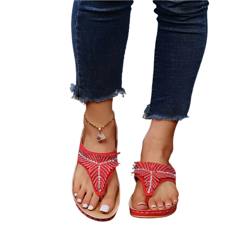 Chaussures Pour Femmes Sandales Compensées Strass