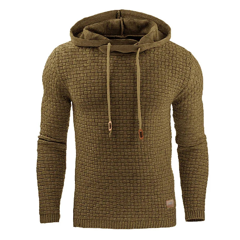 Herren gestrickter warmer Kapuzenpullover