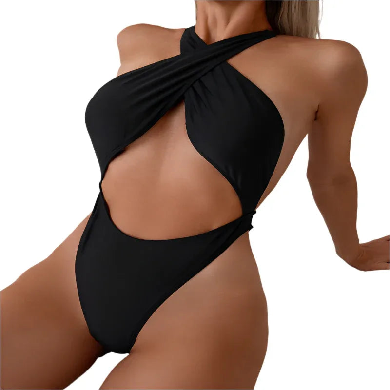 Damen-Monokini Hot Girl Neck Tight