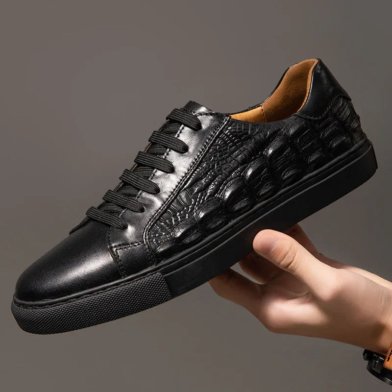 Baskets décontractées homme basses tendance style skate