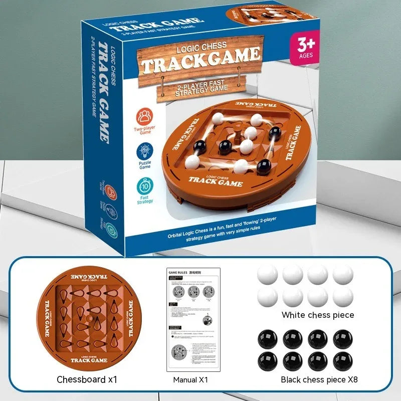 Jeu de Société Piste Logique Échecs Double Combat