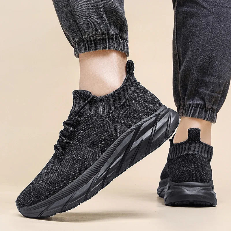 Herren Übergröße Flyknit Freizeitschuhe mit Absatzerhöhung