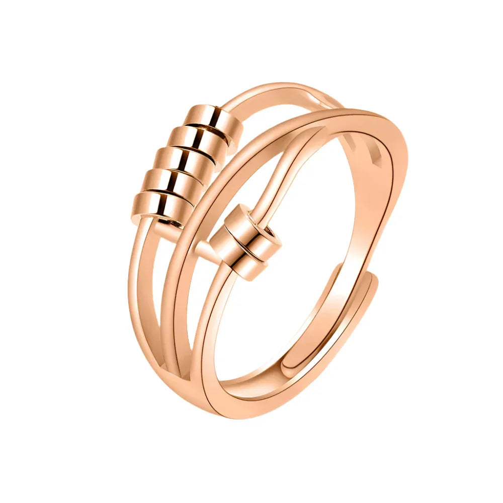 Bague créative ajustable et rotative