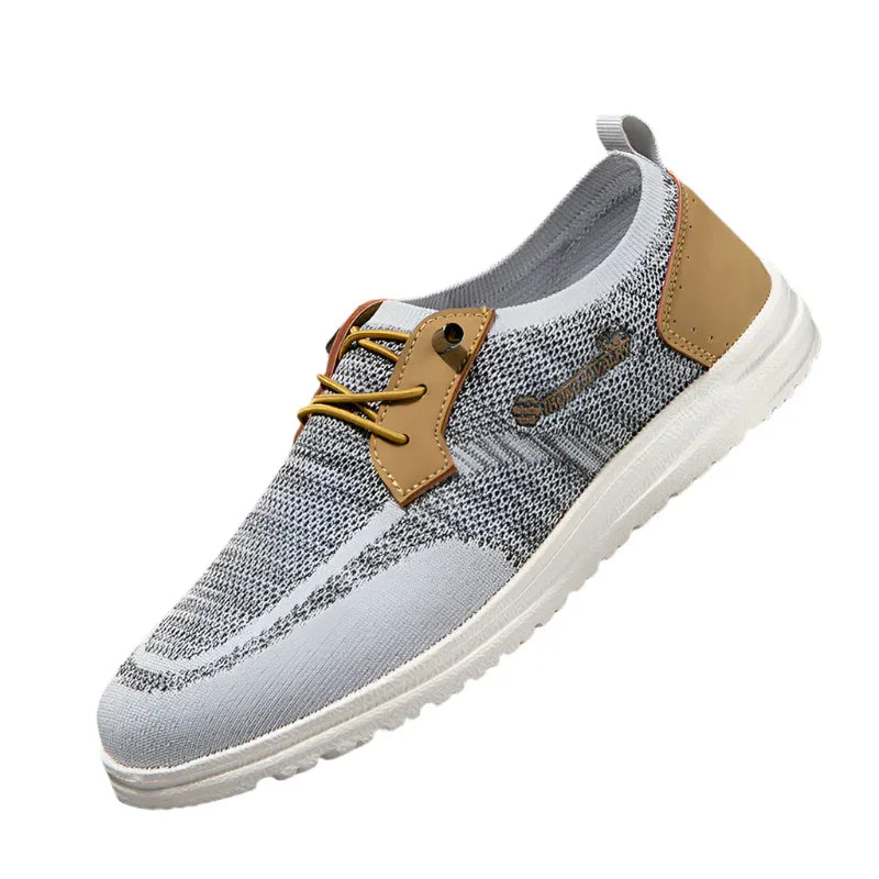 Chaussures décontractées à enfiler en maille Légères Respirantes Mocassins Hommes Chaussures de marche Course Sports