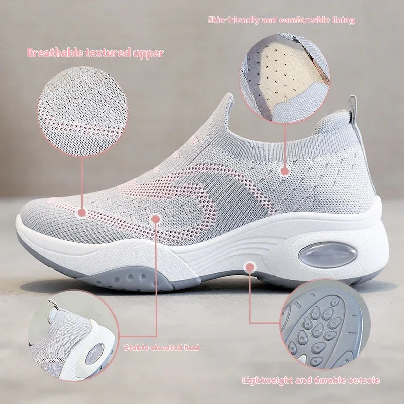 Chaussures à fond souple respirantes pour femmes Baskets polyvalentes décontractées