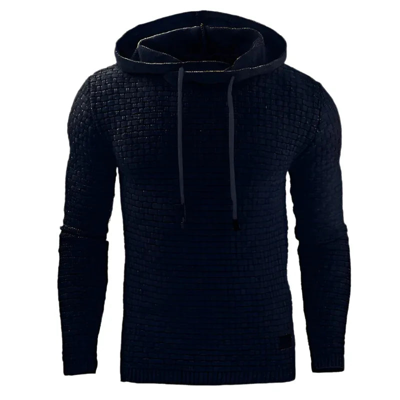 Herren Jacquard-Pullover Langarm-Kapuzenpullover