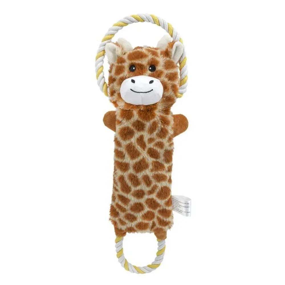 Peluche Animaux Rigolos Jouets à Mâcher Résistants aux Morsures pour Chiens