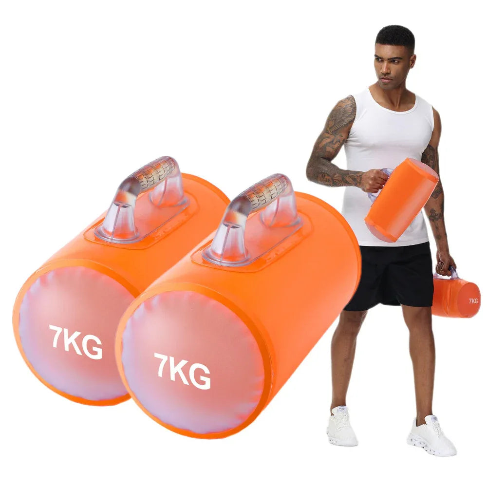 Haltères de Fitness Portables Pliables Remplis d'Eau de 7 kg