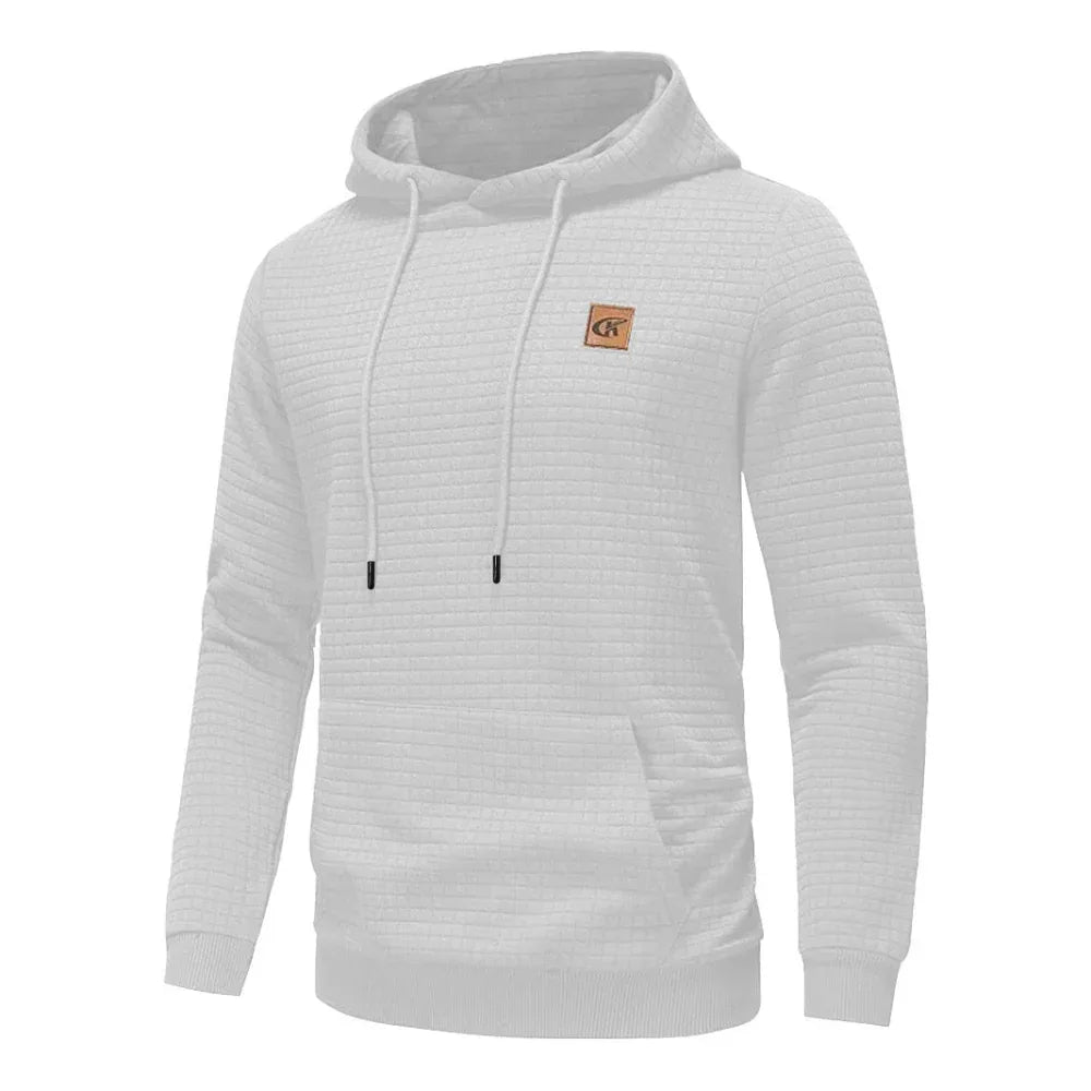 Sweat à capuche col rond décontracté