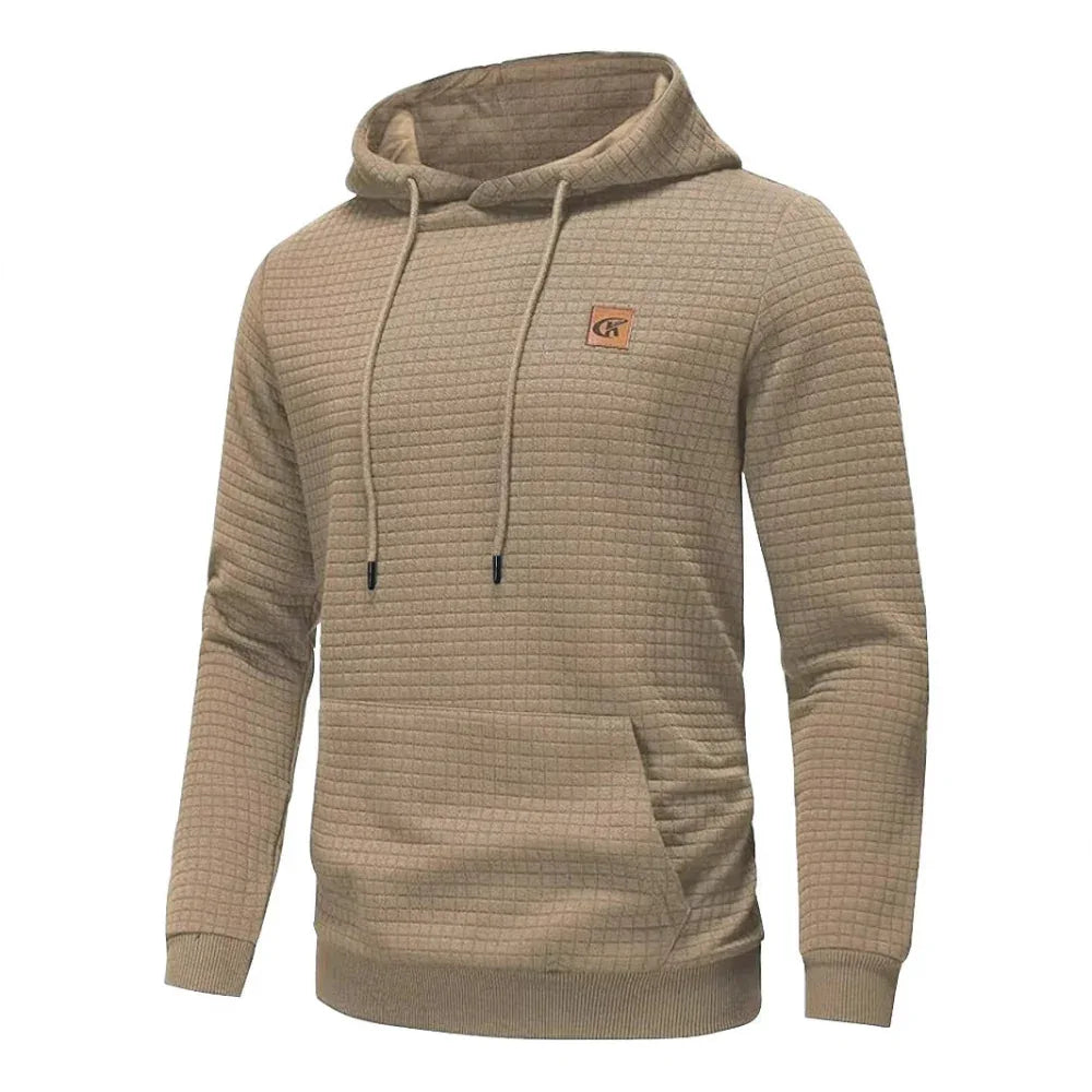 Sweat à capuche col rond décontracté