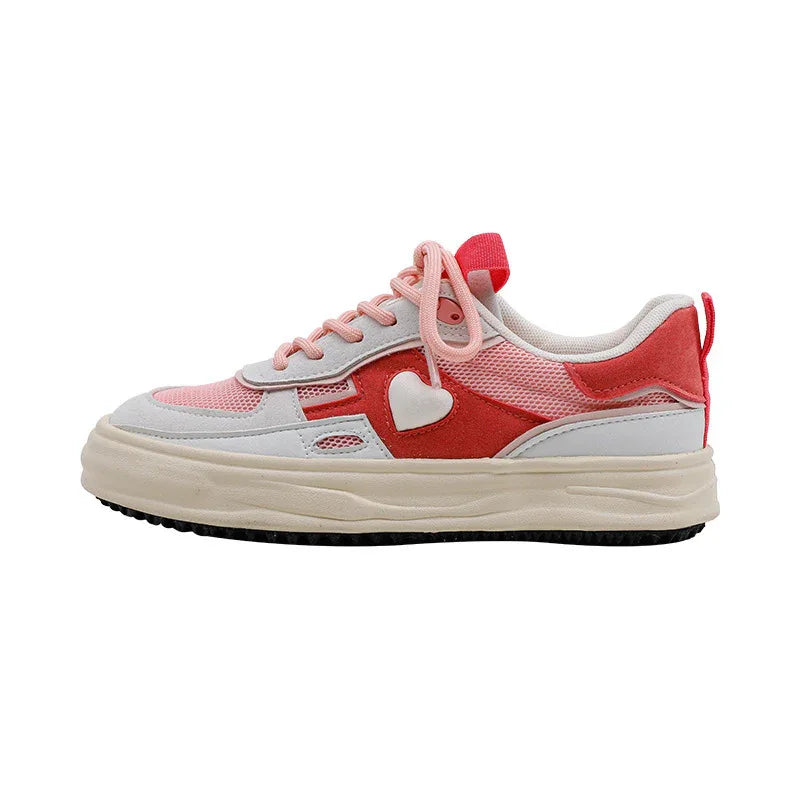 Chaussures de skate étudiantes pour femmes Super Sweet Pleines d'amour