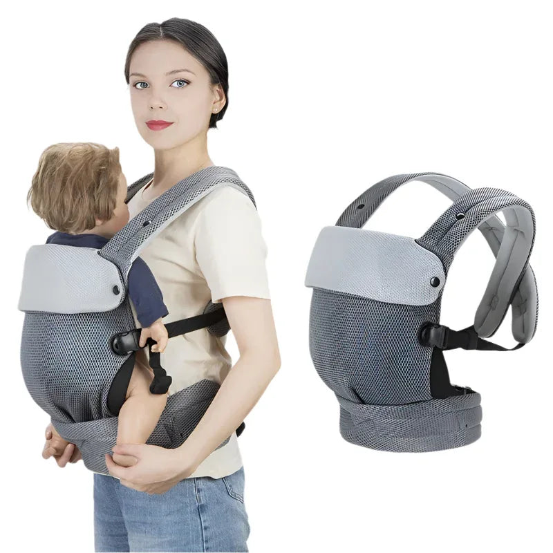 Porte-bébé ventral et dorsal en coton réglable