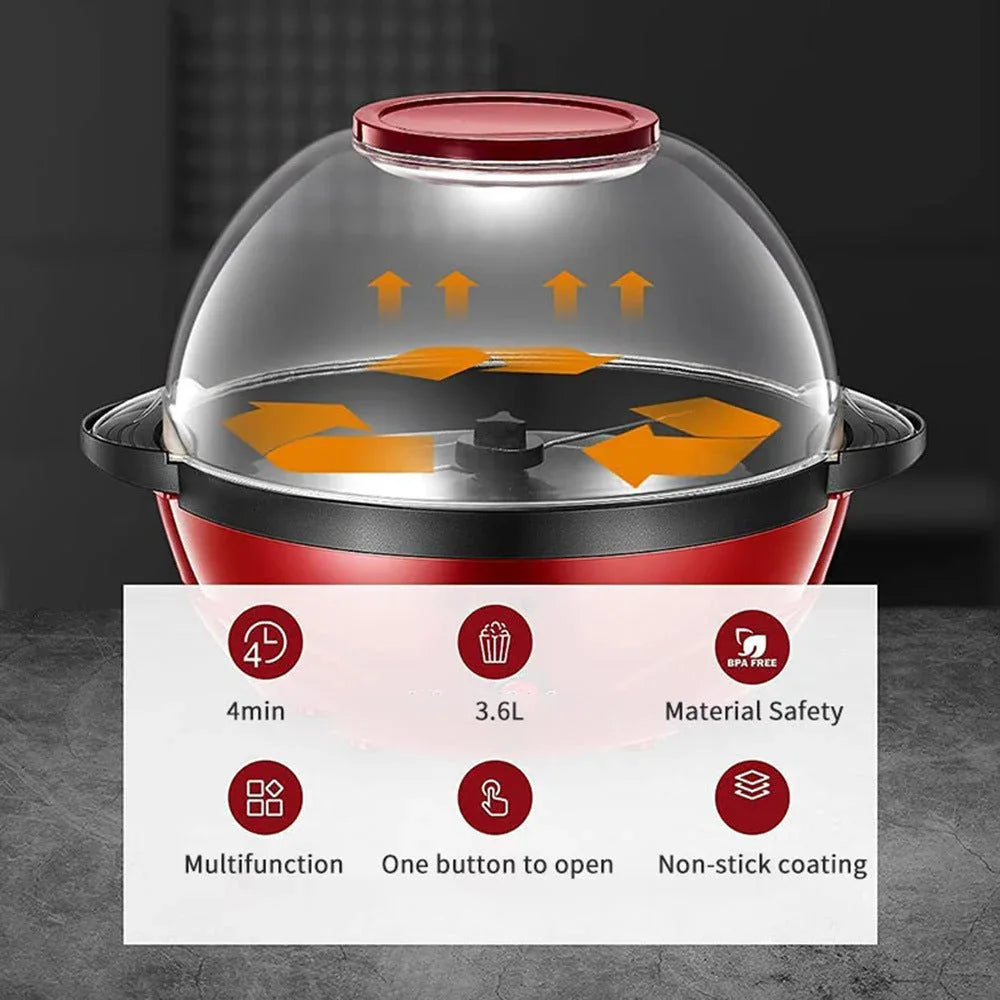Machine à Popcorn Électrique Domestique 850W