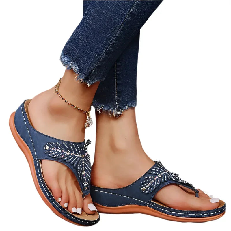 Chaussures Pour Femmes Sandales Compensées Strass