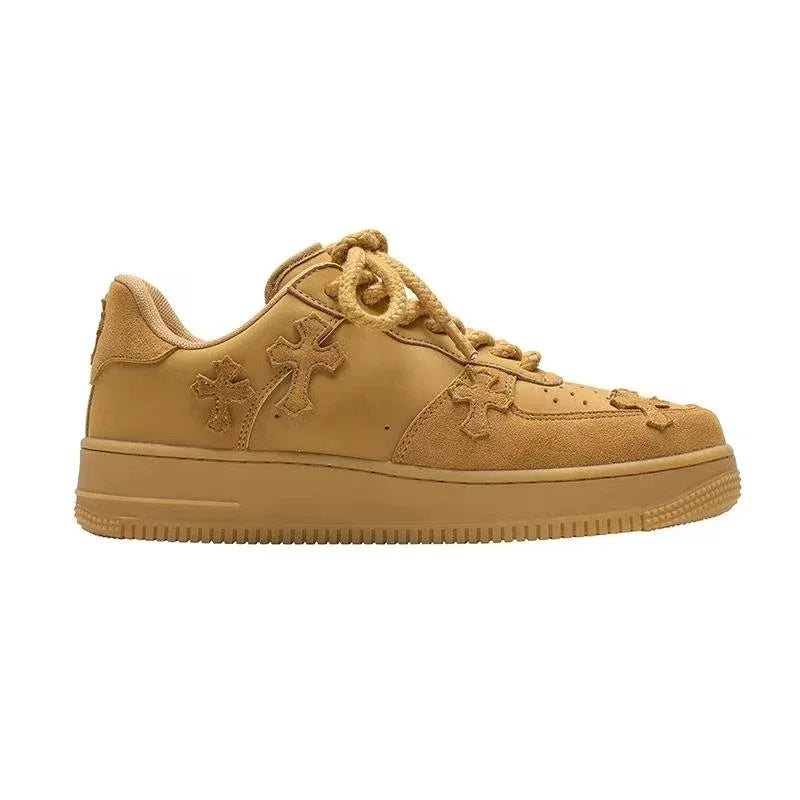Freizeitsneaker Damen Retro Plateau Schuhe