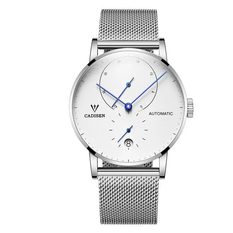 Herren Wasserdichte Mechanische Uhr mit transparentem Gehäuseboden