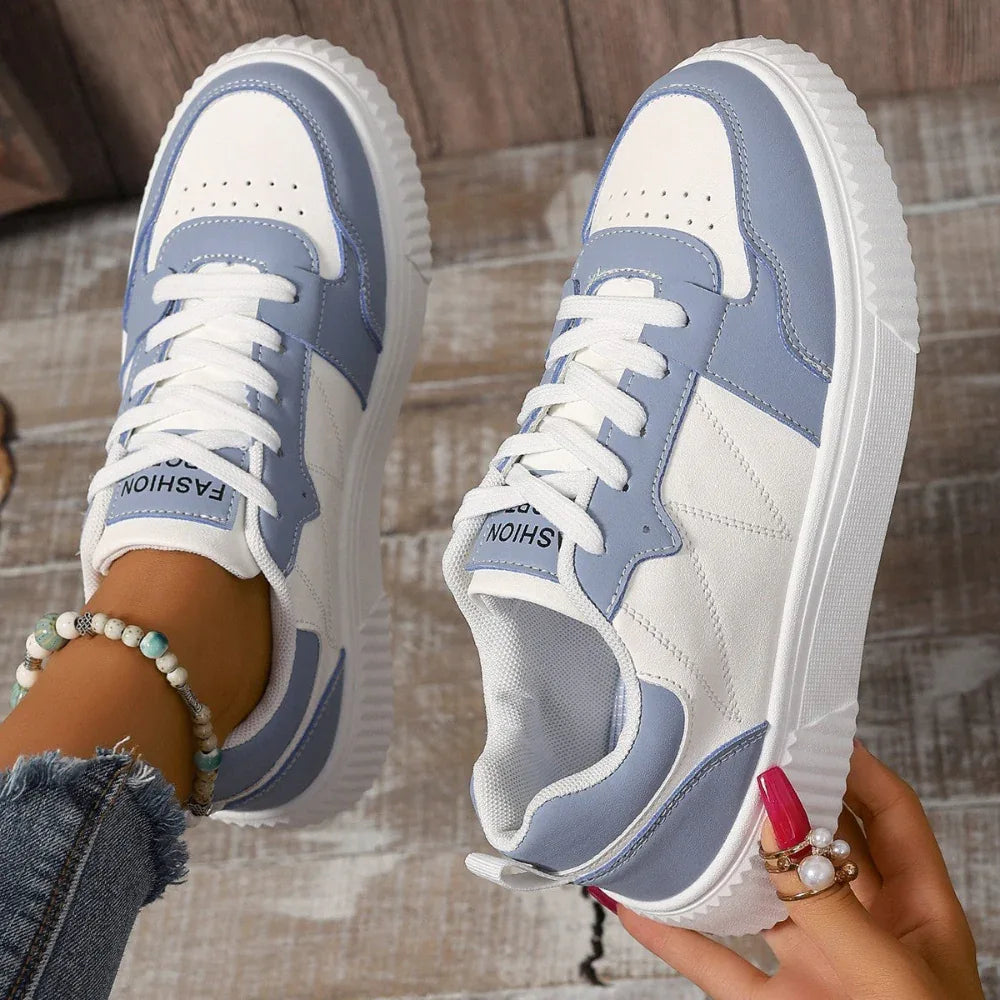 Baskets Légères à Semelle Épaisse Chaussures de Skate Sport Décontractées Étudiant