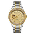 Herren Doppel-Hohl-Mechanikuhr Diamant High-End