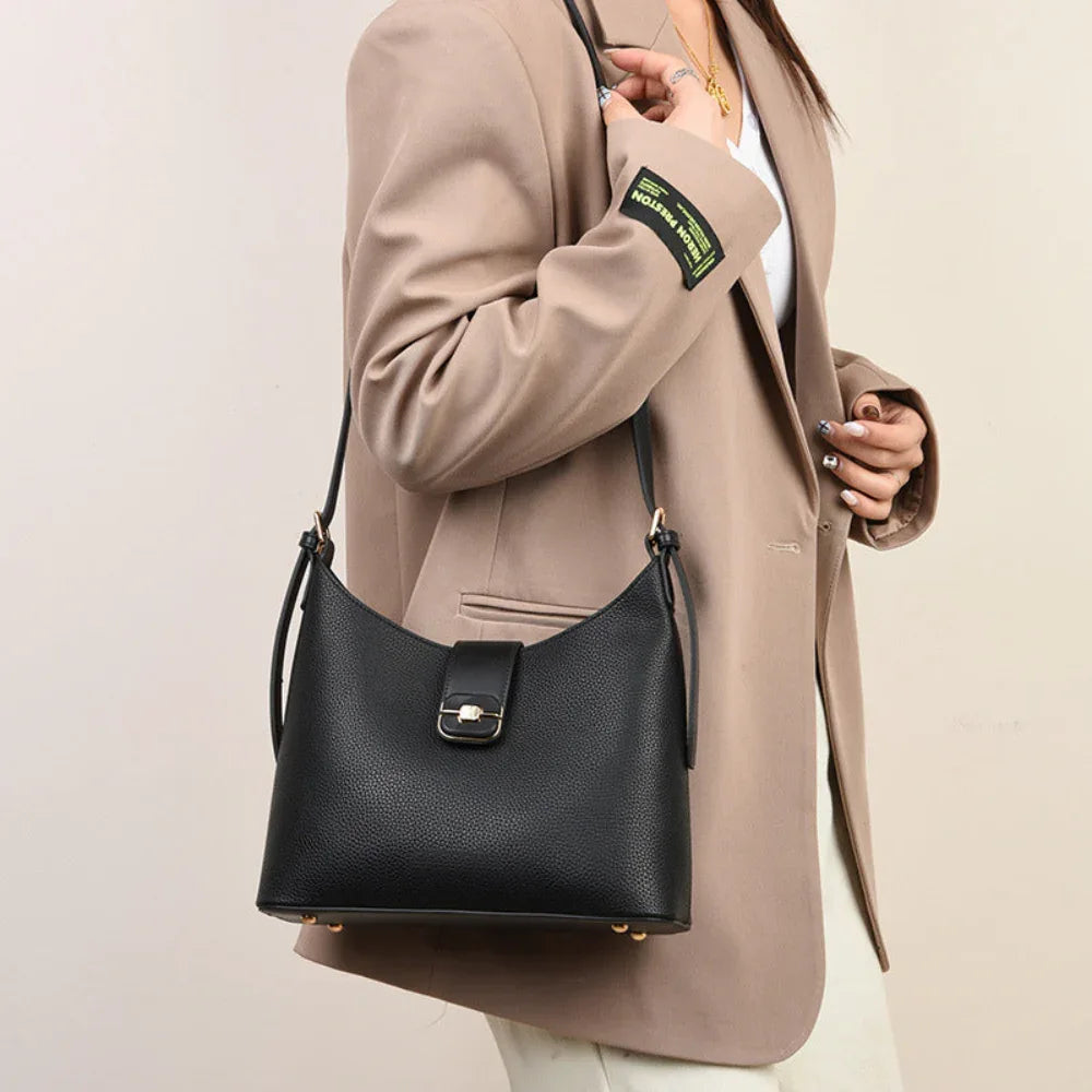 Sac à main élégant en cuir PU passe-partout pour femme