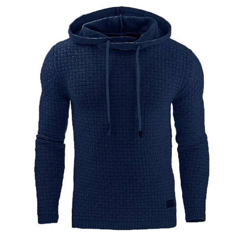 Herren gestrickter warmer Kapuzenpullover