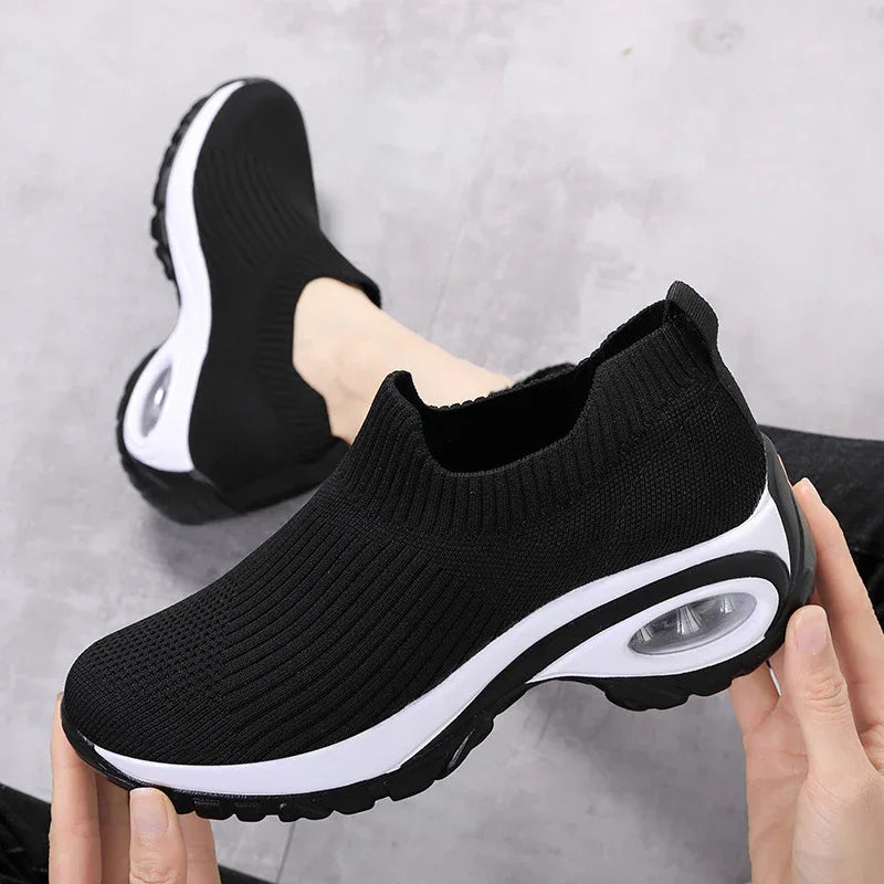Sneakers Damen Luftkissen Mesh Atmungsaktive Laufschuhe Sportschuhe