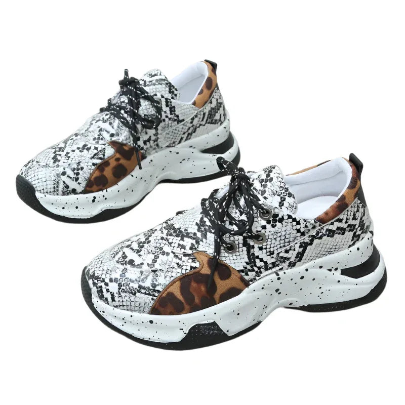Baskets à lacets pour femmes Chaussures de sport de marche et de course