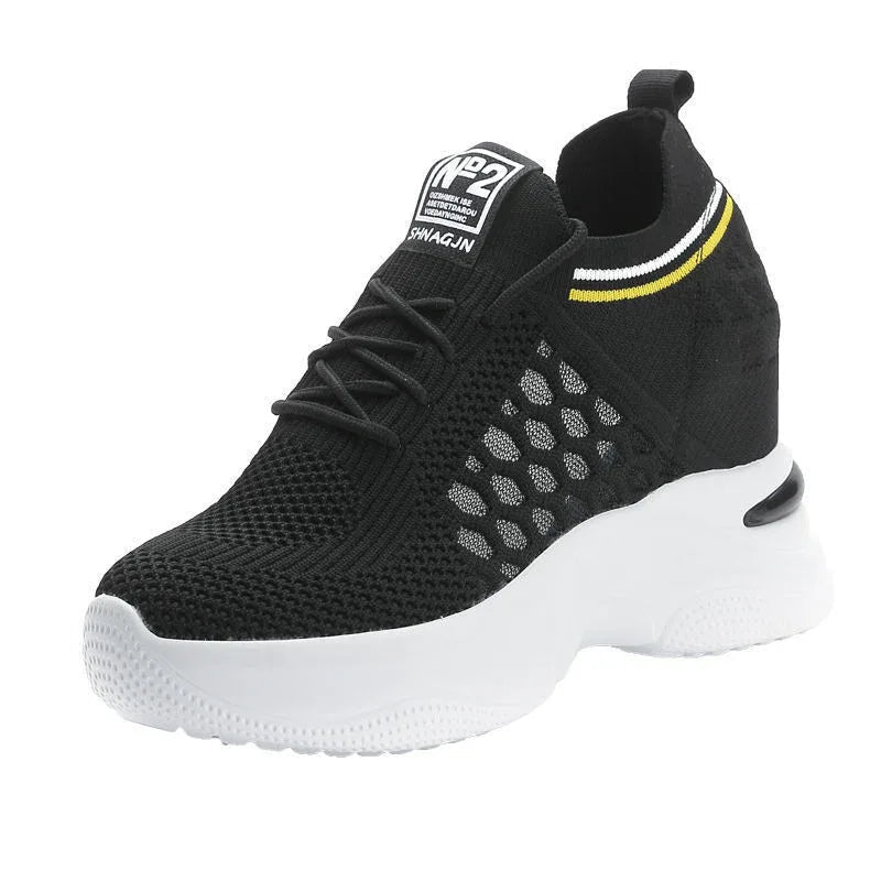 Atmungsaktive schlankmachende höhere Einlegesohle Damen Schuhe Casual Sneakers