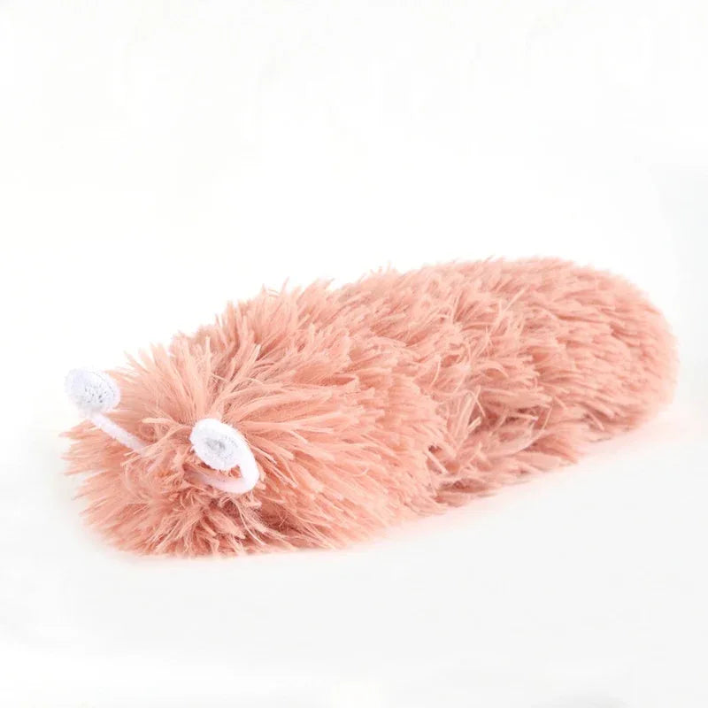 Jouet pour chat chenille anti-morsures doux et apaisant