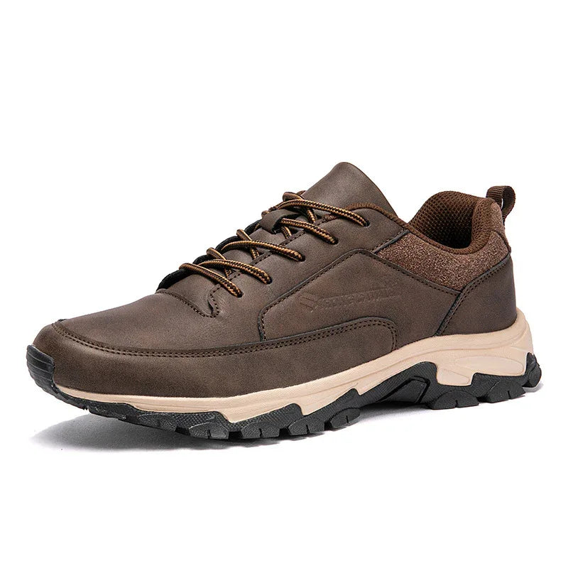 Chaussures de planche décontractées imperméables en cuir pour hommes