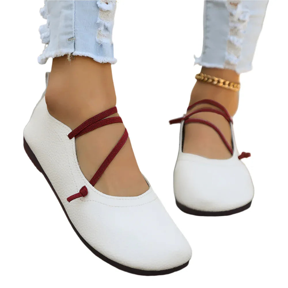 Fashion Square Toe Flats Schuhe Flache Slipper Loafer Lässige Gemütliche Schuhe