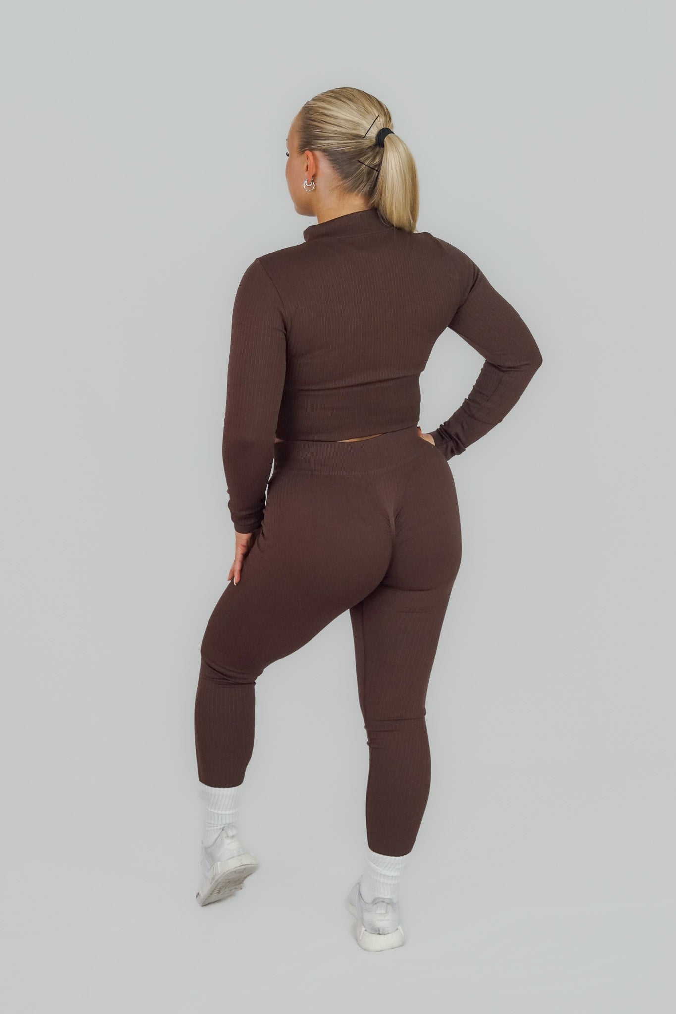 MISS ON RIBBED Veste de sport sans coutures