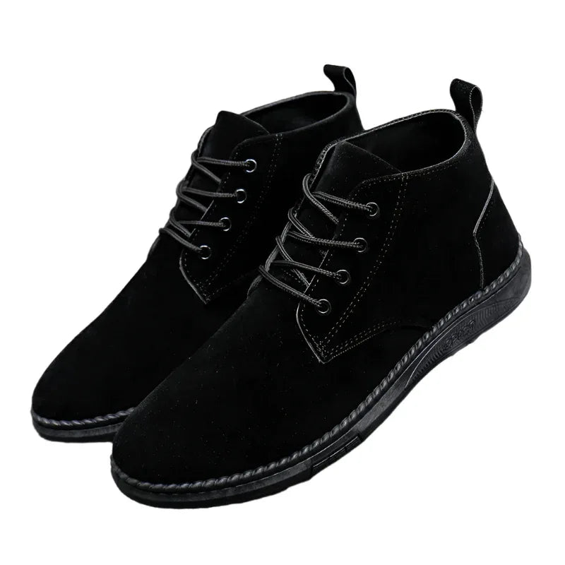 Chaussures décontractées montantes en cuir pour hommes britanniques