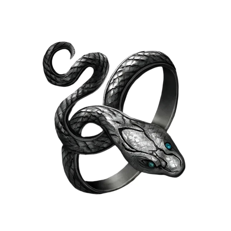 Bague ajustable Serpent Rétro en Alliage de Zinc