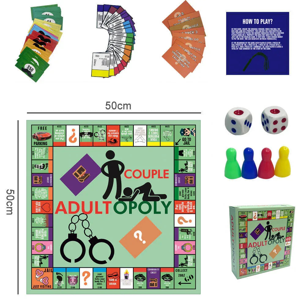 Jeu de société Monopoly Hot Soirée Jeux pour Couples