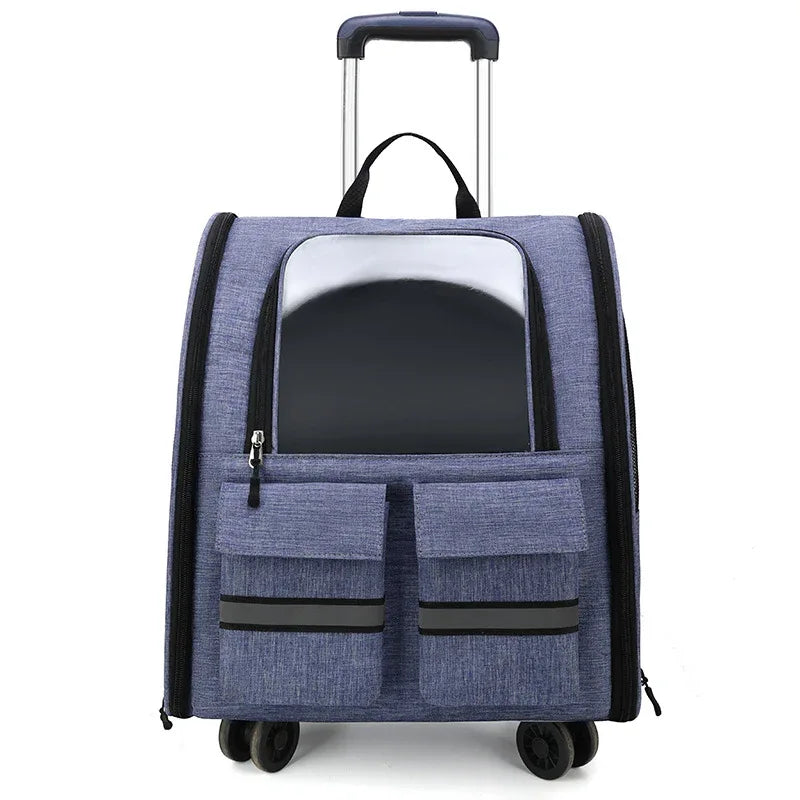 Sac à dos pour animaux de compagnie double épaule, pliable et respirant, pour chat et chien