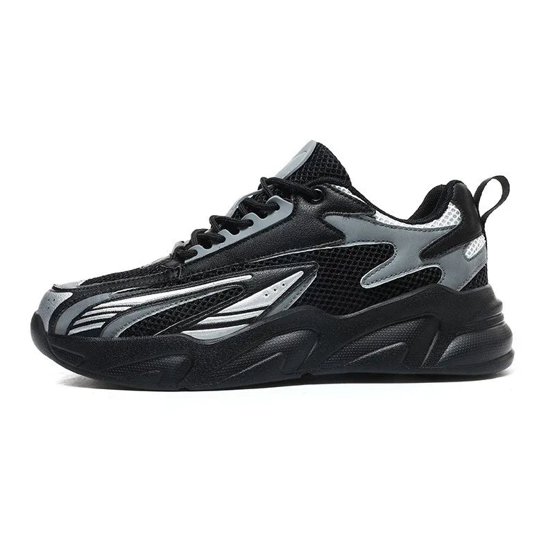 Herren Casual Mesh Sneaker Dicke Sohle Übergröße Leichte Atmungsaktive Laufschuhe