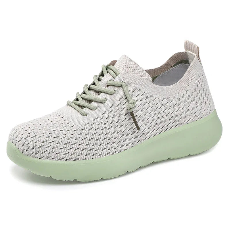 Chaussures confortables pour femmes Baskets décontractées respirantes à semelle épaisse