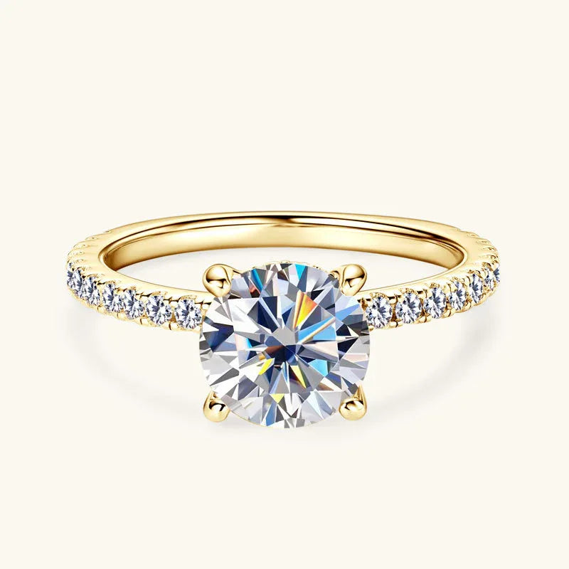 Damen-Kreativring mit 2 Karat Moissanit