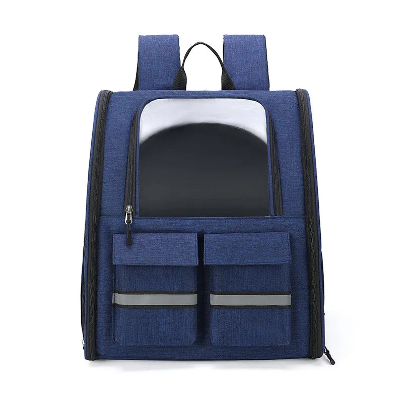 Sac à dos pour animaux de compagnie double épaule, pliable et respirant, pour chat et chien
