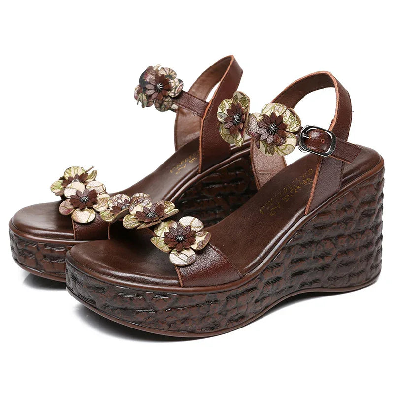 Ethno-Stil High-Heel-Sandalen für Damen für den Sommer