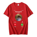 T-shirt unisexe à manches courtes « Hamster fixant la caméra »