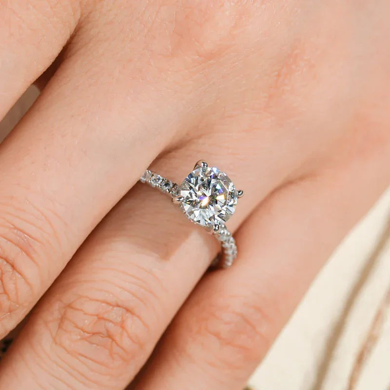 Damen-Kreativring mit 2 Karat Moissanit